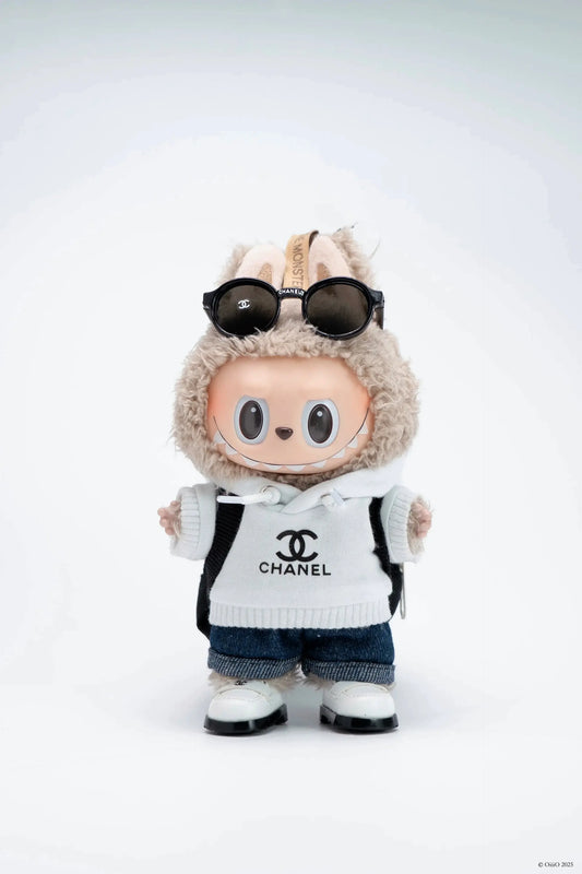 LABUBU Clothes Chanel Black And White Hoodie Dress Outfits